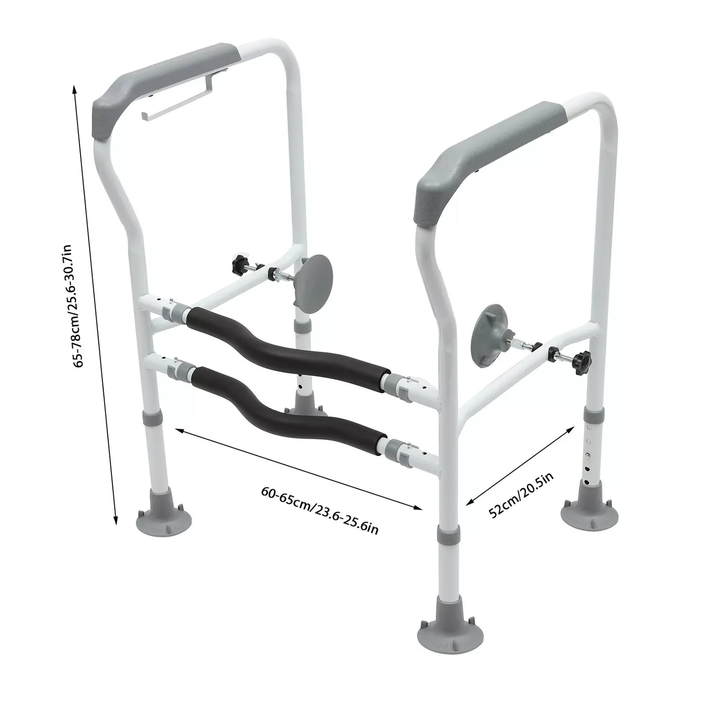 Toilet Frame Grab Bars Safety Rail Seat Handicap.